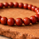 Bracelet en Jaspe Rouge naturel — bijou de vitalité et courage