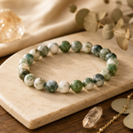 Bracelet en Agate Arbre naturelle — bijou de croissance et de nature