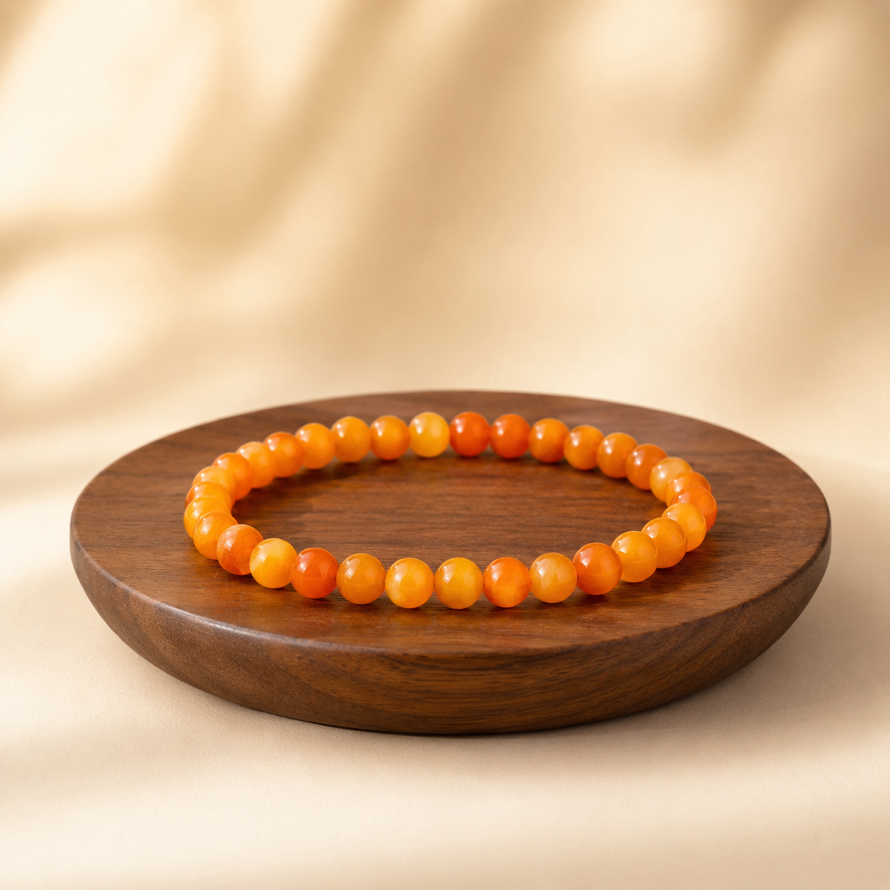 Bracelet en Cornaline — vue d'ambiance du bijou naturel