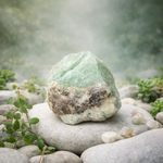 Amazonite naturelle brute 164g aux teintes vert d'eau et turquoise — pierre de communication en lithothérapie