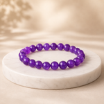 Bracelet Améthyste 25g — présentation des perles en lithothérapie